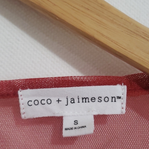 Coco Jaimeson Burnt Orange Sleeveless Top Sz S - Picture 2 of 5